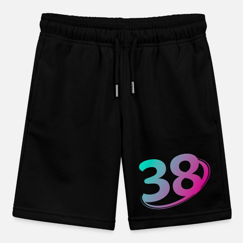 Number 38 multicolor Stanley/Stella MINI BOLTER Organic Teen Jogging Shorts