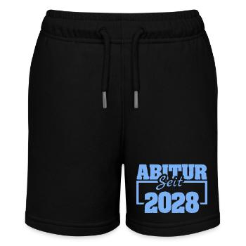 Abitur 2028 - Stanley/Stella Teenager Bio-Joggingshorts MINI BOLTER - Schwarz - Vorne
