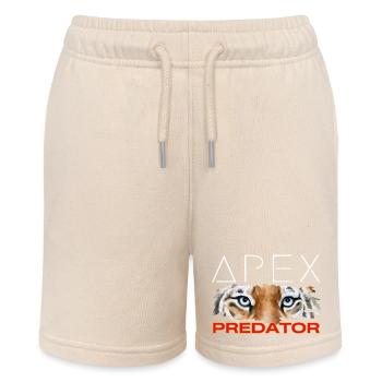 Apex Predator - Tiger Face Tee - Stanley/Stella MINI BOLTER Organic Teen Jogging Shorts - soft Ecru - Front