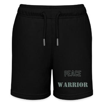 Warrior of Peace - Stanley/Stella MINI BOLTER Organic Teen Jogging Shorts - black - Front