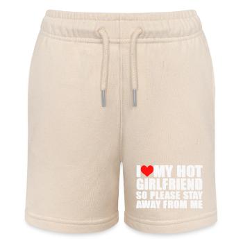 ICH LIEBE MEINE HEISSE FREUNDIN - Stanley/Stella Teenager Bio-Joggingshorts MINI BOLTER - Natur - Vorne