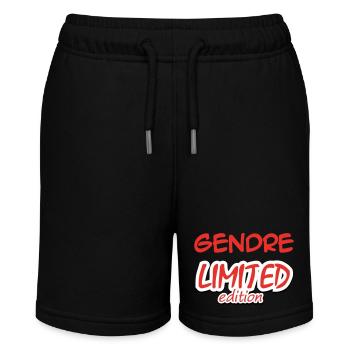 GENDRE LIMITED EDITION - Stanley/Stella Teenager Bio-Joggingshorts MINI BOLTER - Schwarz - Vorne