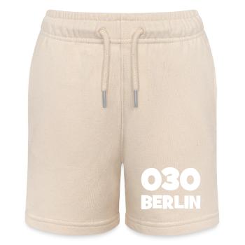 030 - Null Drei Null - Berlin - Area Code - Phone - Stanley/Stella MINI BOLTER Organic Teen Jogging Shorts - soft Ecru - Front