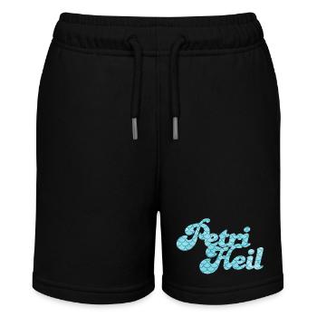Petri Heil Angler Hobby Fische Schuppen Muster - Stanley/Stella Teenager Bio-Joggingshorts MINI BOLTER - Schwarz - Vorne