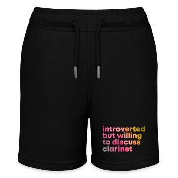 Klarinette - Stanley/Stella Teenager Bio-Joggingshorts MINI BOLTER - Schwarz - Vorne