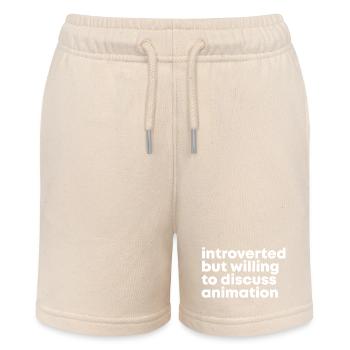Animation - Stanley/Stella MINI BOLTER Organic Teen Jogging Shorts - soft Ecru - Front