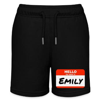 Bonjour, je m’appelle Emily Étiquette Nom Tag - Short bio MINI BOLTER Stanley/Stella Ado - noir - Devant