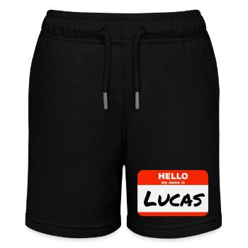 Bonjour, je m’appelle Lucas Étiquette Nom Tag - Short bio MINI BOLTER Stanley/Stella Ado - noir - Devant