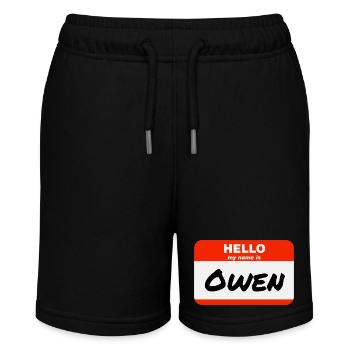 Bonjour, je m’appelle Owen Étiquette Étiquette Étiquette - Short bio MINI BOLTER Stanley/Stella Ado - noir - Devant