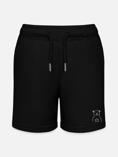 BAER STAR white - Stanley/Stella Teenager Bio-Joggingshorts MINI BOLTER - Schwarz