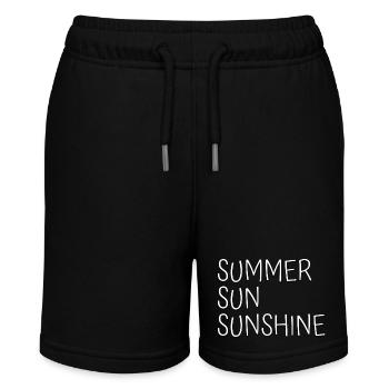 Summer Sun Sunshine Sommer Sonne Sonnenschein - Stanley/Stella MINI BOLTER Organic Teen Jogging Shorts - black - Front