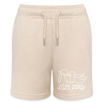 Rente Ente 2025 - Ruhestand - Rentnerin - Stanley/Stella Teenager Bio-Joggingshorts MINI BOLTER - Natur - Vorne