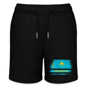 Design de drapeau vintage du Kazakhstan - Short bio MINI BOLTER Stanley/Stella Ado - noir - Devant