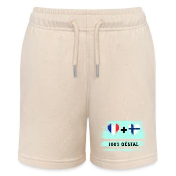 Hinweis Frankreich und Europa 100% genial - Stanley/Stella Teenager Bio-Joggingshorts MINI BOLTER - Natur - Vorne