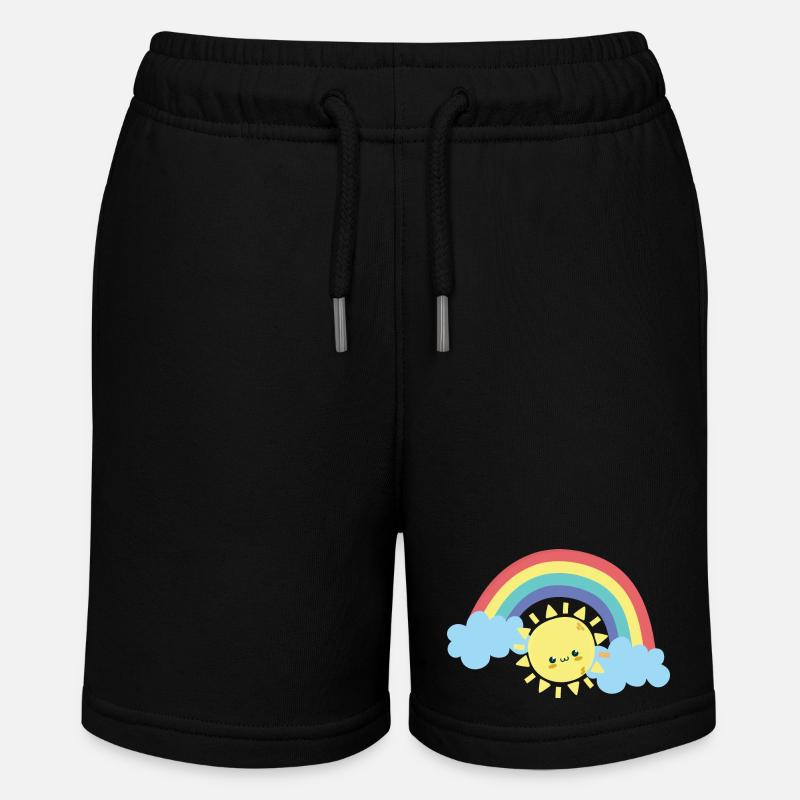 Sourire arc-en-ciel ensoleillé Doodle - Short bio MINI BOLTER Stanley/Stella Ado - noir