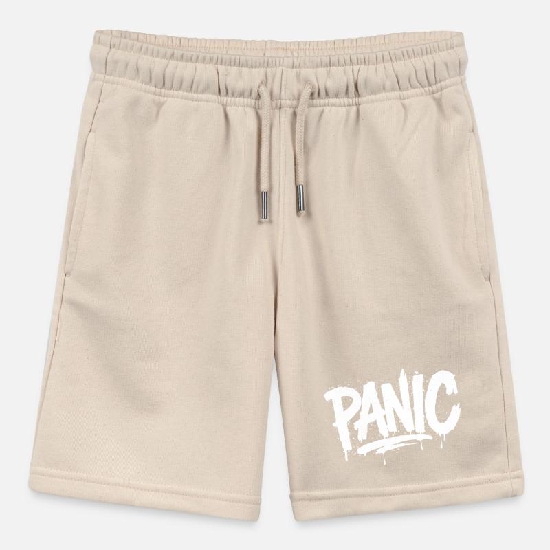 PANIC Expressive Grau-Ästhetik mit Risiko-Bothrin Stanley/Stella Teenager Bio-Joggingshorts MINI BOLTER