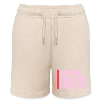 You Are Loved No Matter How You Feel Mitgefühl - Stanley/Stella Teenager Bio-Joggingshorts MINI BOLTER - Natur - Vorne