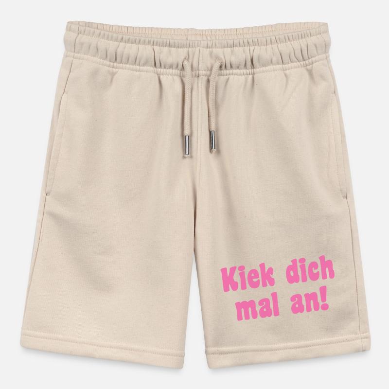 Model Saying Berlin Stanley/Stella MINI BOLTER Organic Teen Jogging Shorts