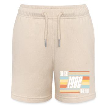 Classic 1986 Original Year of Birth Vintage 80s - Stanley/Stella MINI BOLTER Organic Teen Jogging Shorts - soft Ecru - Front