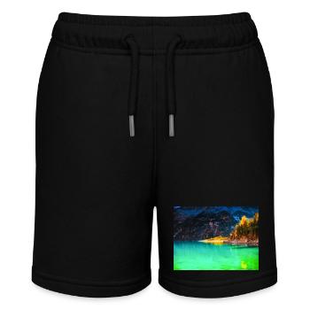 HERBST TRAUM - Stanley/Stella Teenager Bio-Joggingshorts MINI BOLTER - Schwarz - Vorne