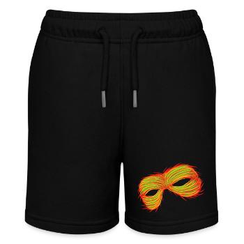 Maske: Mystik im Fokus - Stanley/Stella Teenager Bio-Joggingshorts MINI BOLTER - Schwarz - Vorne