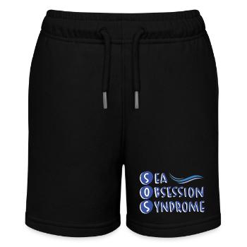 Humor Wohlbefinden Meer - Stanley/Stella Teenager Bio-Joggingshorts MINI BOLTER - Schwarz - Vorne