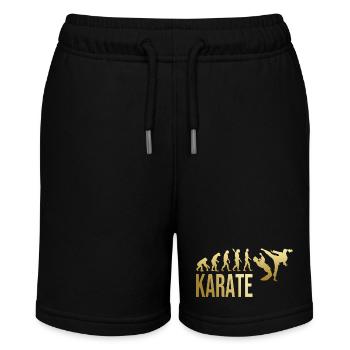 Evolution Karate - Stanley/Stella Teenager Bio-Joggingshorts MINI BOLTER - Schwarz - Vorne