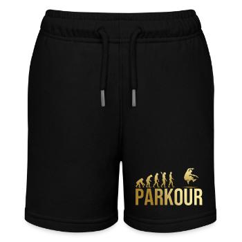 Evolution Parkour - Stanley/Stella Teenager Bio-Joggingshorts MINI BOLTER - Schwarz - Vorne
