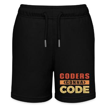 Developer Saying - Stanley/Stella MINI BOLTER Organic Teen Jogging Shorts - black - Front