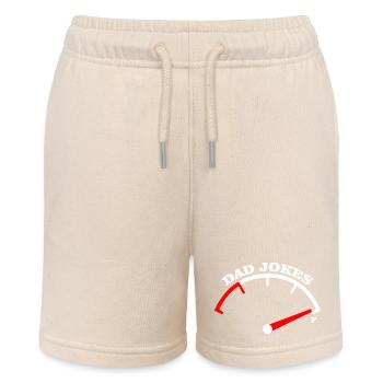 Papa-Witze Meter-Abschlag-Design - Stanley/Stella Teenager Bio-Joggingshorts MINI BOLTER - Natur - Vorne