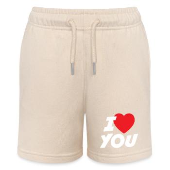 Ich liebe dich - Stanley/Stella Teenager Bio-Joggingshorts MINI BOLTER - Natur - Vorne
