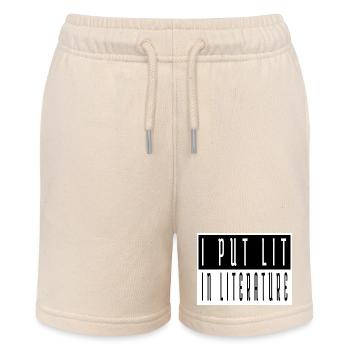 books coffee statement typography feminine - Stanley/Stella Teenager Bio-Joggingshorts MINI BOLTER - Natur - Vorne