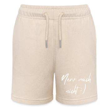 Nerv mich nicht - Stanley/Stella Teenager Bio-Joggingshorts MINI BOLTER - Natur - Vorne