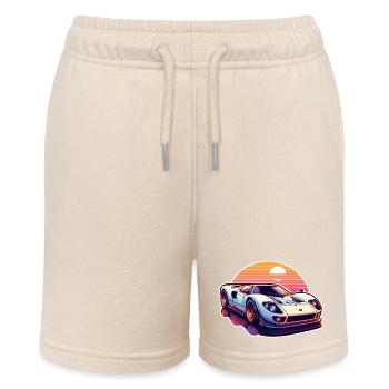 Oldtimer Sonnenuntergang - Stanley/Stella Teenager Bio-Joggingshorts MINI BOLTER - Natur - Vorne