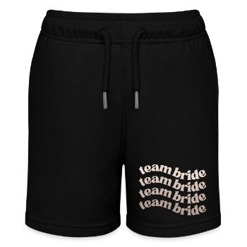 Team Bride groovy design bachelorette party JGA - Stanley/Stella Teenager Bio-Joggingshorts MINI BOLTER - Schwarz - Vorne