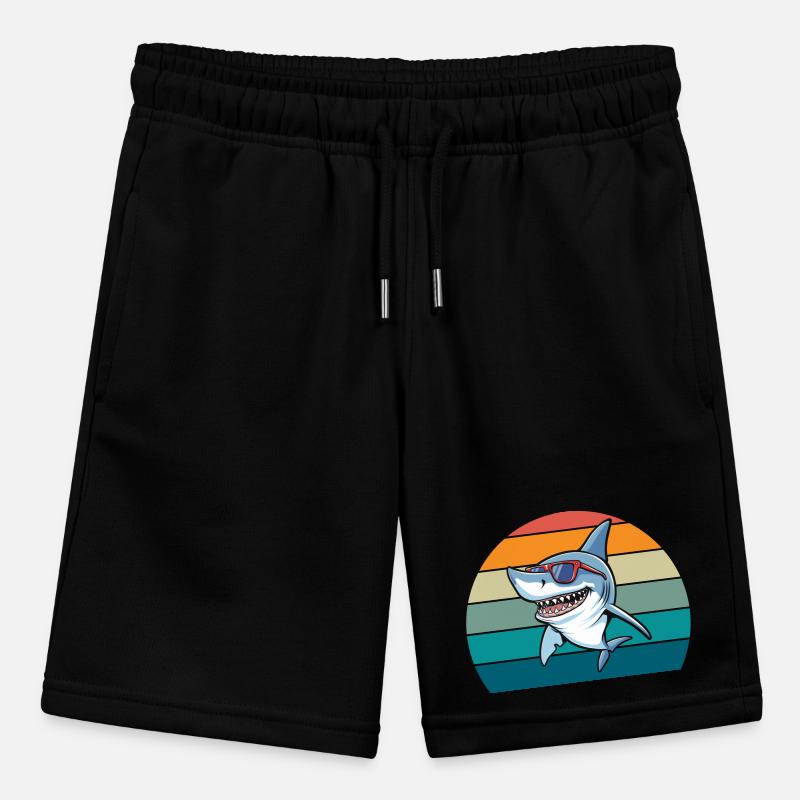 Shark Retro Stanley/Stella MINI BOLTER Organic Teen Jogging Shorts