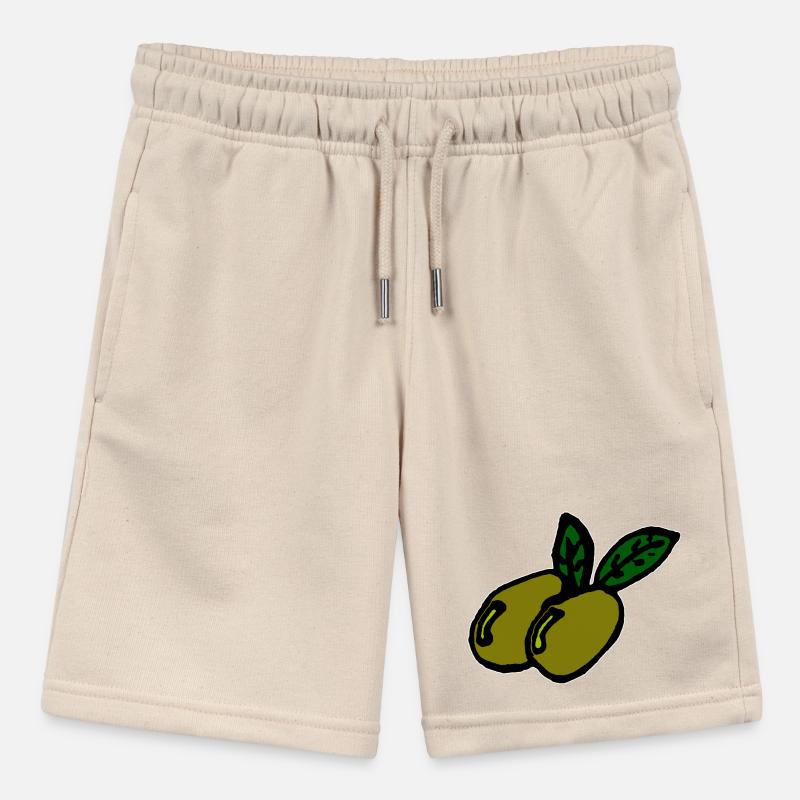 Zwei Oliven Stanley/Stella Teenager Bio-Joggingshorts MINI BOLTER