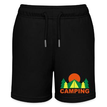 Camping - Stanley/Stella Teenager Bio-Joggingshorts MINI BOLTER - Schwarz - Vorne