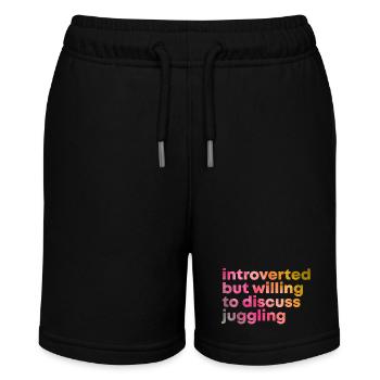 Juggler - Stanley/Stella MINI BOLTER Organic Teen Jogging Shorts - black - Front