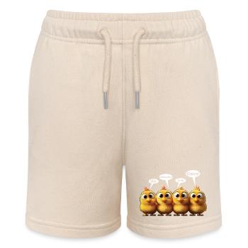 Wir wünschen frohe Ostern Küken Süß - Stanley/Stella Teenager Bio-Joggingshorts MINI BOLTER - Natur - Vorne