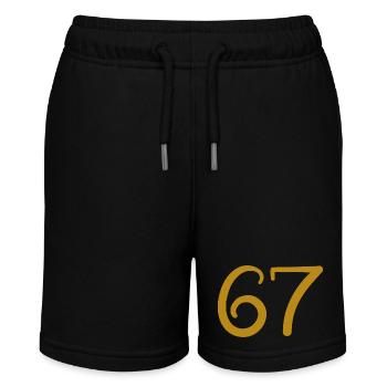 67 - Stanley/Stella MINI BOLTER Organic Teen Jogging Shorts - black - Front