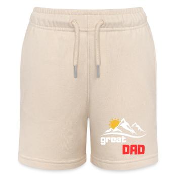 Great Dad - Stanley/Stella MINI BOLTER Organic Teen Jogging Shorts - soft Ecru - Front