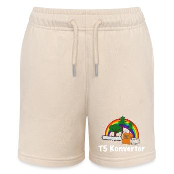 Geocache Konverter weiß - Stanley/Stella Teenager Bio-Joggingshorts MINI BOLTER - Natur - Vorne