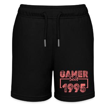 1995 - Stanley/Stella Teenager Bio-Joggingshorts MINI BOLTER - Schwarz - Vorne