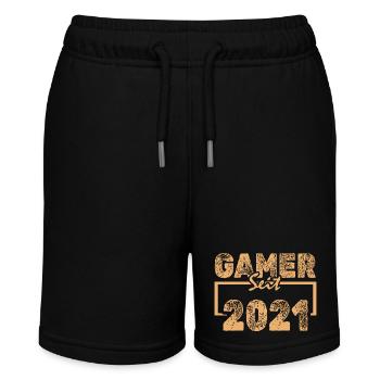 2021 - Stanley/Stella MINI BOLTER Organic Teen Jogging Shorts - black - Front