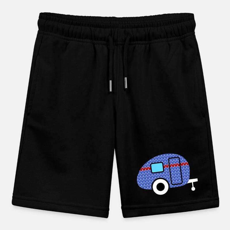 Caravan Knitting Pattern Caravan Camping Winter Stanley/Stella MINI BOLTER Organic Teen Jogging Shorts