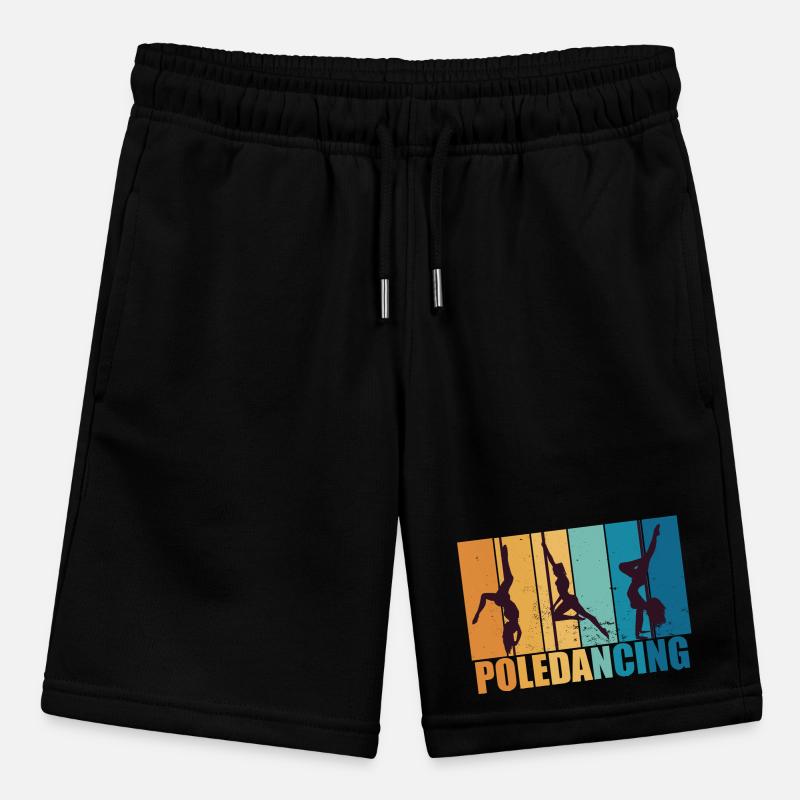 Poledancing Pole dance Vintage Retro Geschenk Stanley/Stella Teenager Bio-Joggingshorts MINI BOLTER