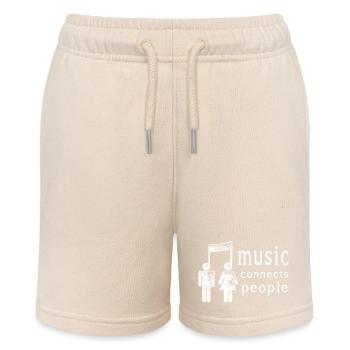 music connects people note festival konzert - Stanley/Stella Teenager Bio-Joggingshorts MINI BOLTER - Natur - Vorne
