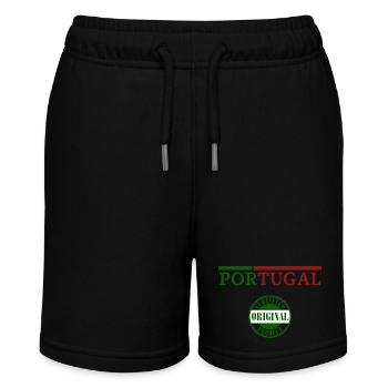 Portugiesischer Stolz, ich liebe Portugal - Stanley/Stella Teenager Bio-Joggingshorts MINI BOLTER - Schwarz - Vorne