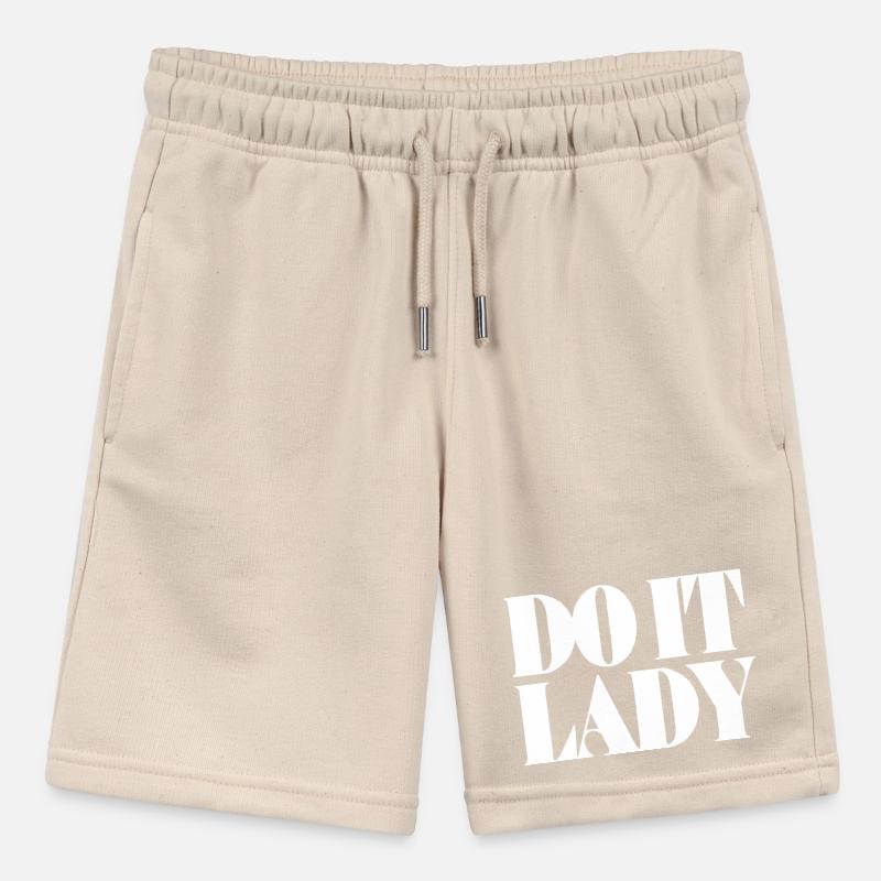 Do It Lady - White Stanley/Stella MINI BOLTER Organic Teen Jogging Shorts